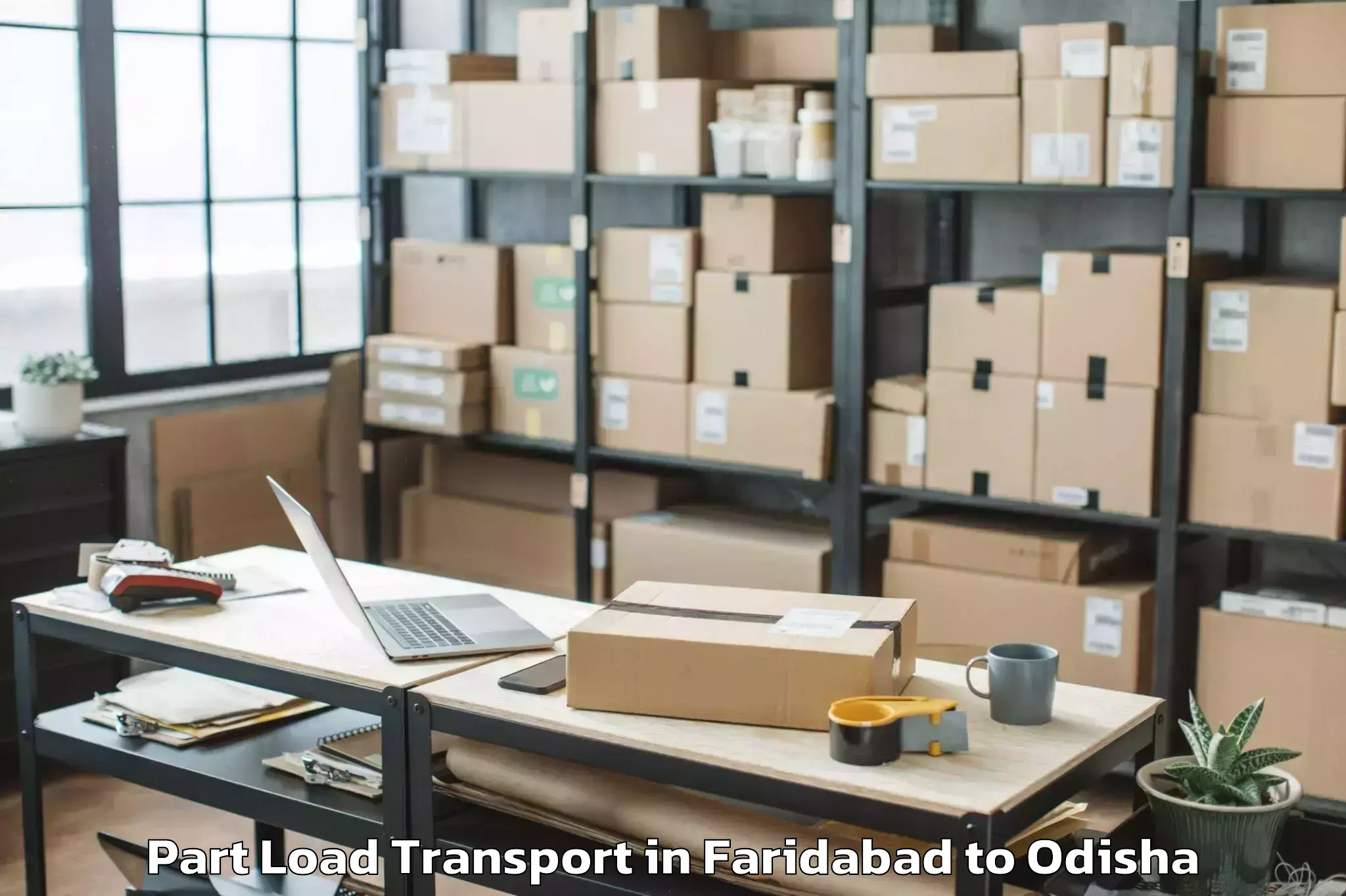 Leading Faridabad to Dandisahi Part Load Transport Provider